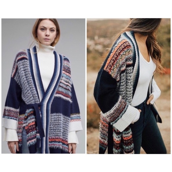 Anthropologie Sweaters - Anthropologie sleeping on snow kimono cardigan